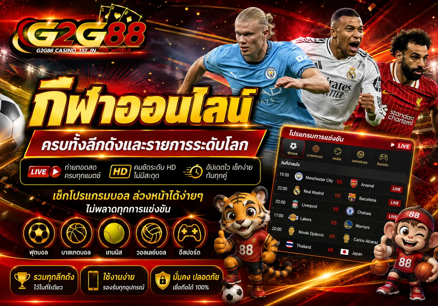 G2G88 รวมสล็อต คาสิโนสด และกีฬาออนไลน์ในเว็บเดียว